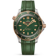 OMEGA Seamaster Diver 300m 42mm 18ct Bronze Gold Rubber Strap Watch - Berry's Jewellers