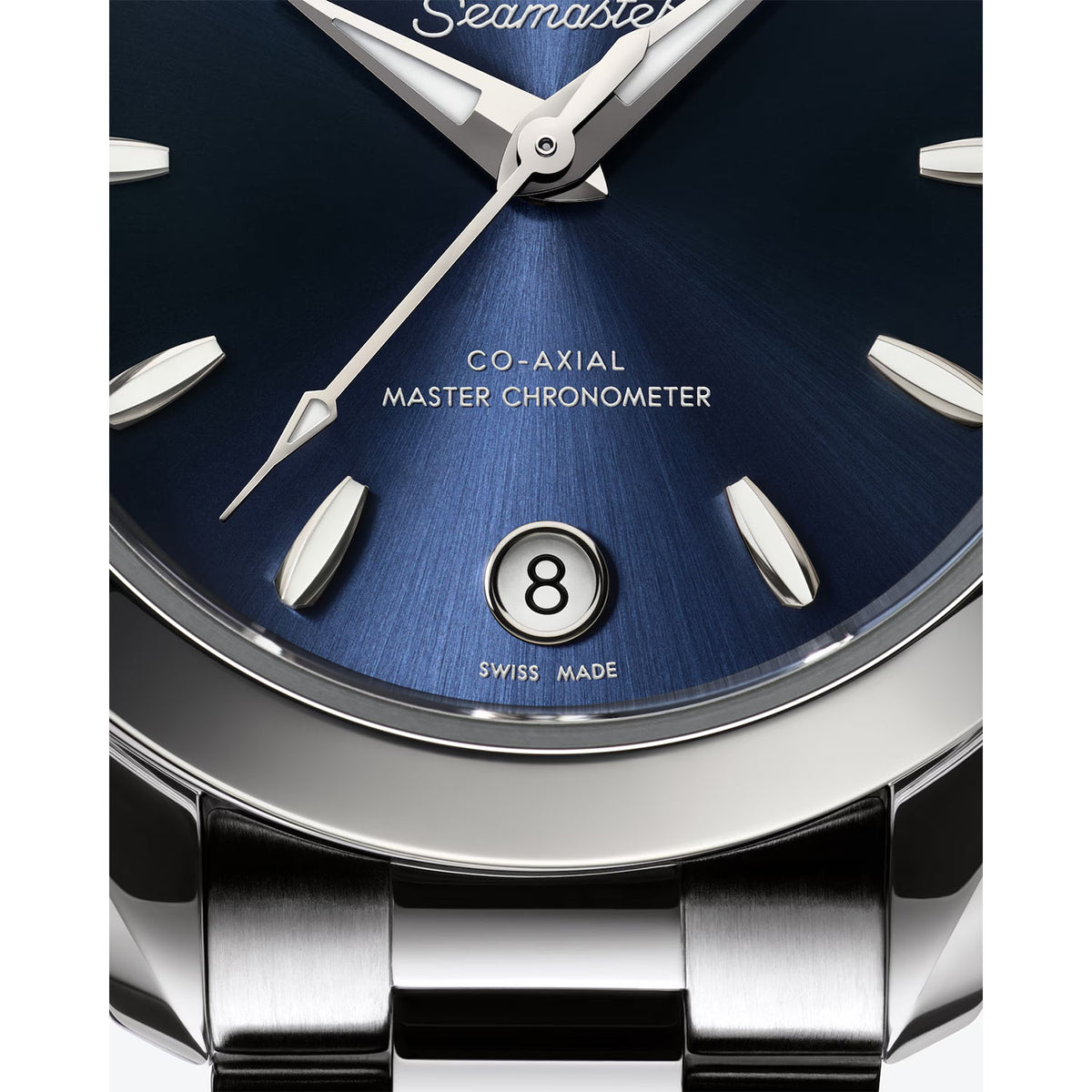 OMEGA Seamaster Aqua Terra 30mm Blue Dial Automatic Ladies Watch - Berry's Jewellers