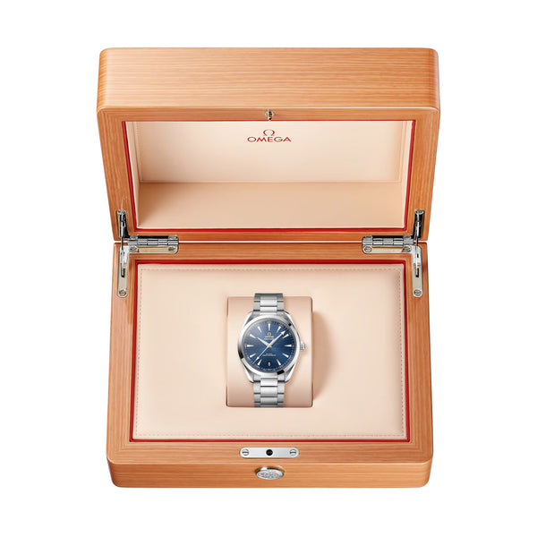 OMEGA Seamaster Aqua Terra 41mm Blue Dial Men's Automatic Bracelet Watch - Berry's Jewellers
