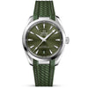 Seamaster Aqua Terra 38mm Green Dial Mens Rubber Strap Watch