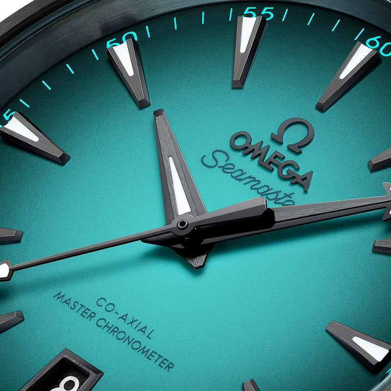 OMEGA Seamaster Aqua Terra 38mm Turquoise Gradient Dial Rubber Strap Watch - Berry's Jewellers