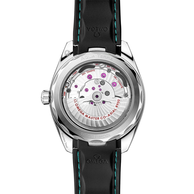 OMEGA Seamaster Aqua Terra 41mm Turquoise Gradient Dial Rubber Strap Watch - Berry's Jewellers