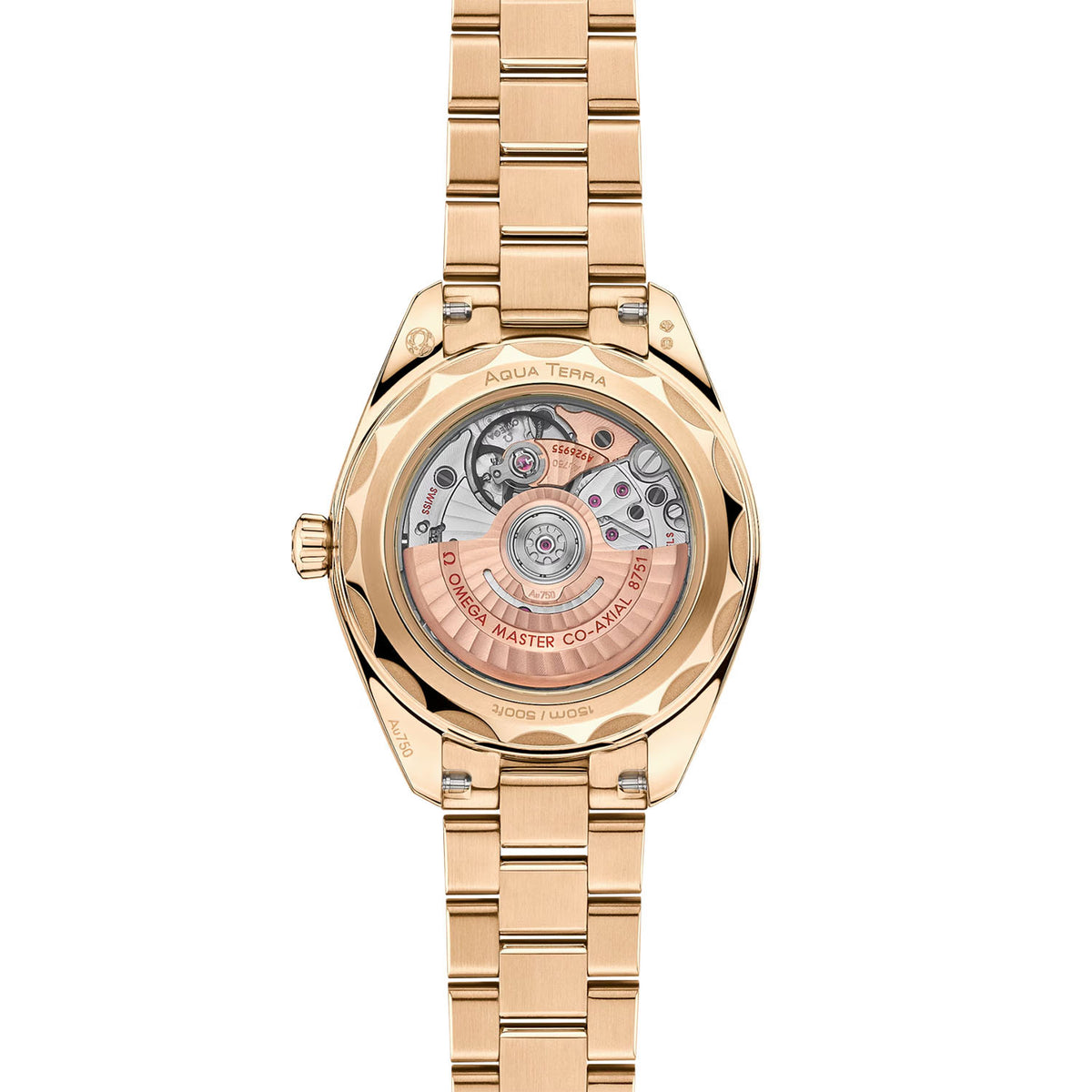 OMEGA Seamaster Aqua Terra 30mm 18ct Yellow Gold Diamond Set Watch - Berry's Jewellers