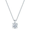 18ct White Gold GIA Certified Round Brilliant Cut Diamond Pendant
