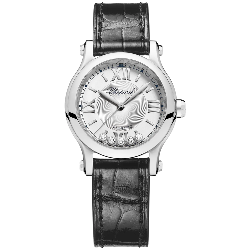 Chopard Happy Sport 30mm Automatic Ladies Strap Watch - Berry's Jewellers