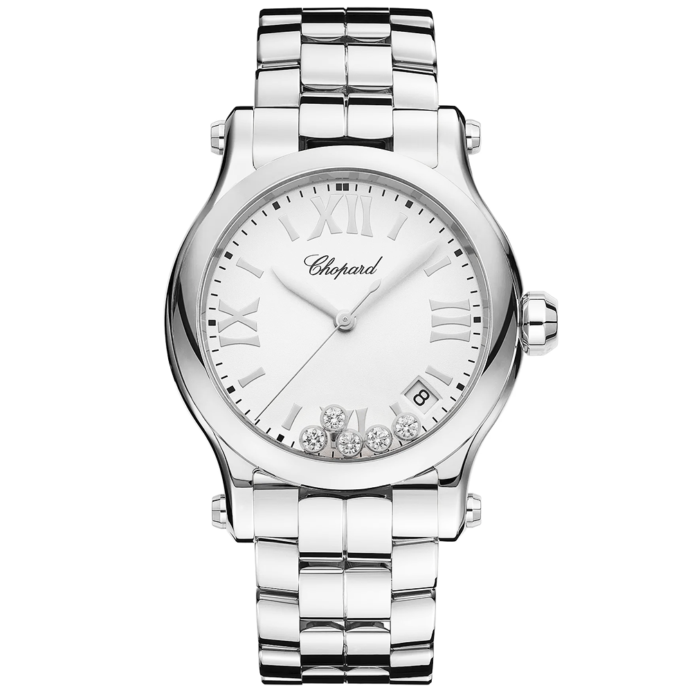 Happy Sport 36mm White Dial Ladies Bracelet Watch