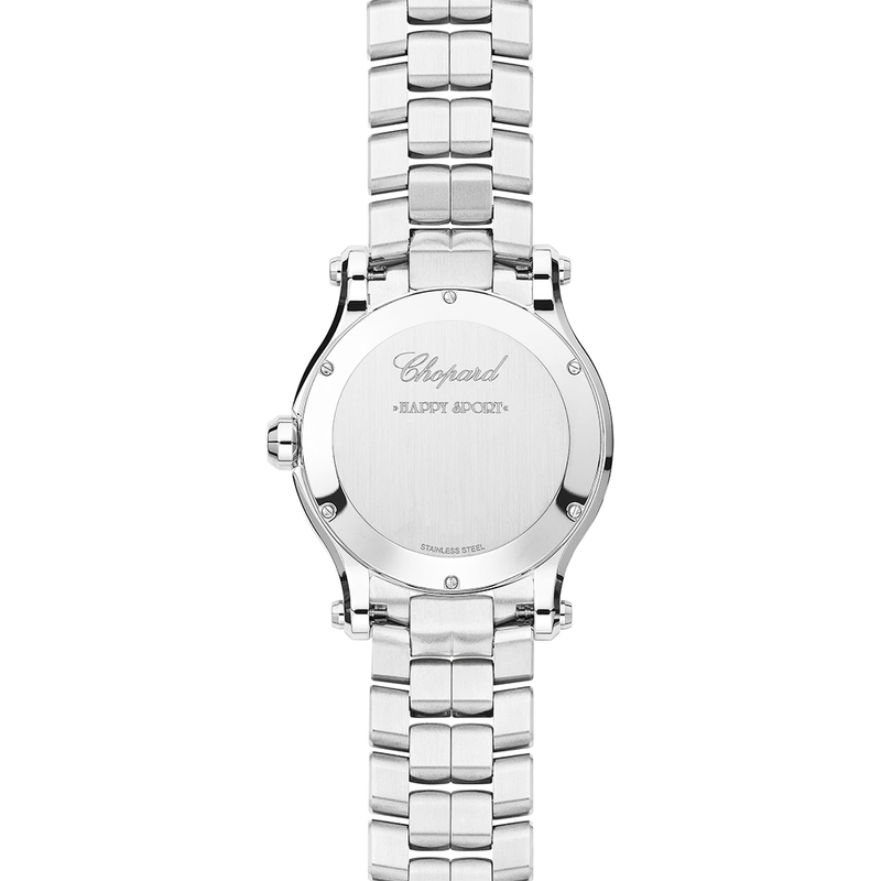 Happy Sport 36mm Light Blue Dial Steel Bracelet Watch