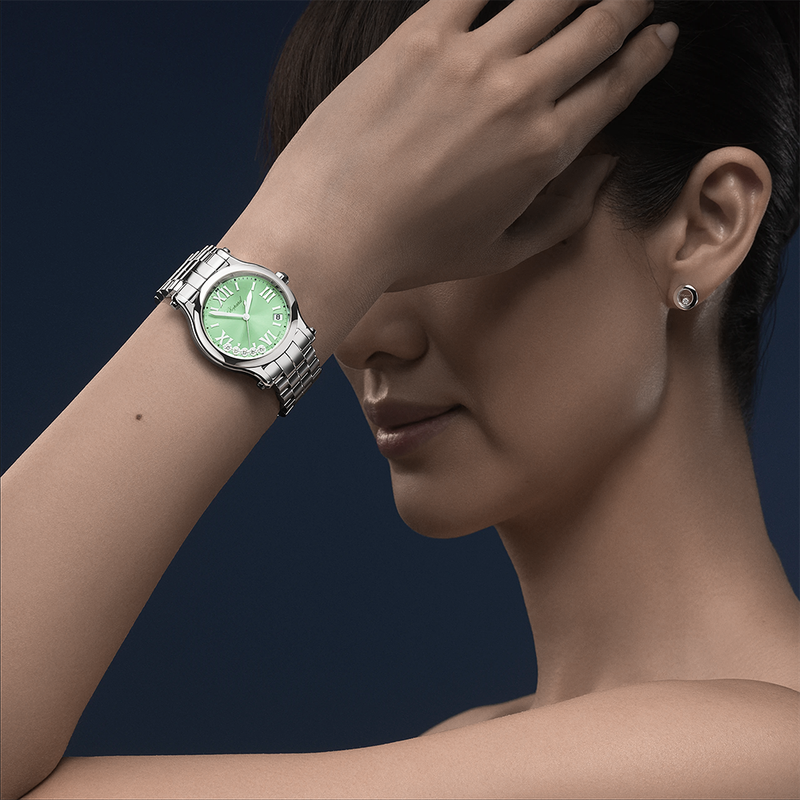Happy Sport 36mm Light Green Dial Ladies Bracelet Watch