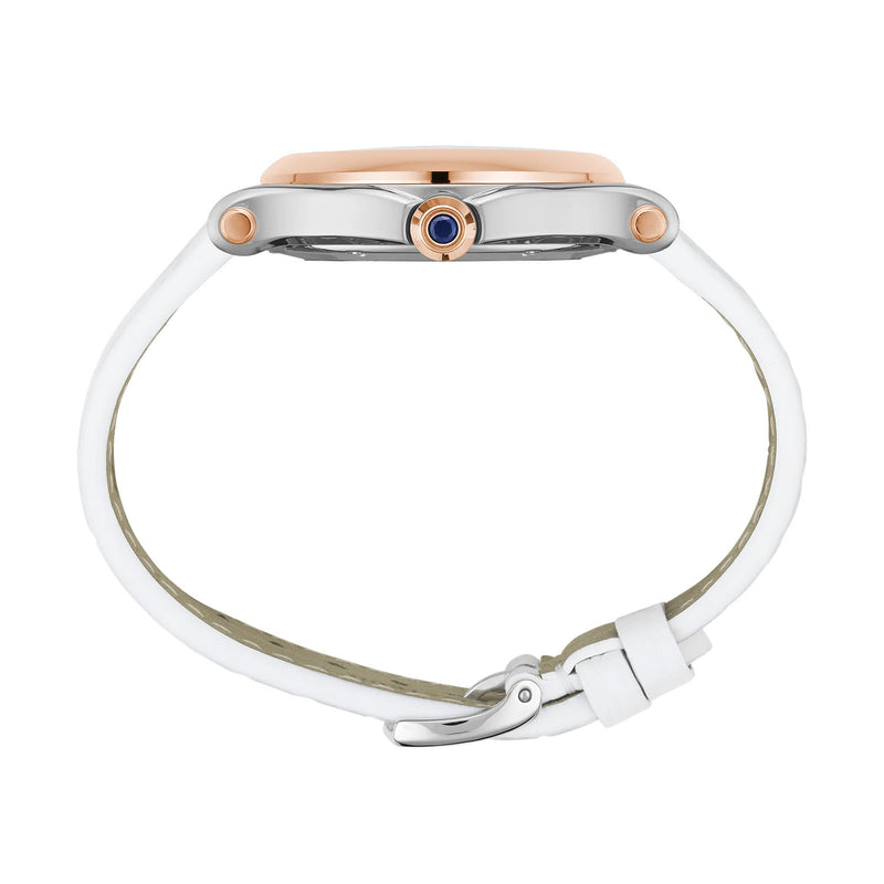 Chopard Happy Sport 36mm 18ct Rose Gold White Dial Quartz Watch - Berry's Jewellers