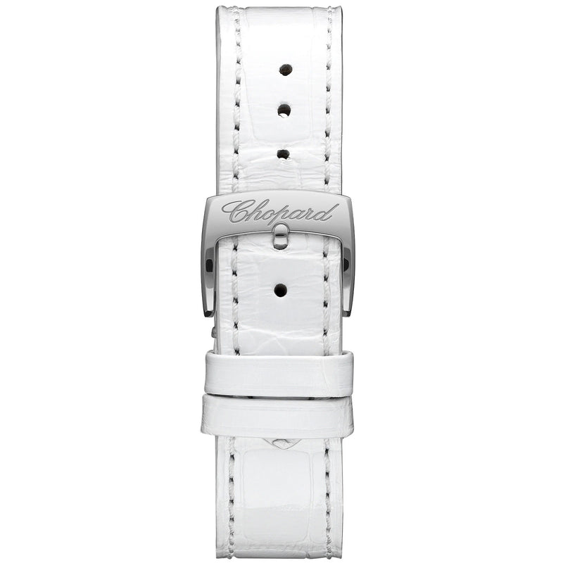 Chopard Happy Sport 36mm 18ct Rose Gold White Dial Quartz Watch - Berry's Jewellers