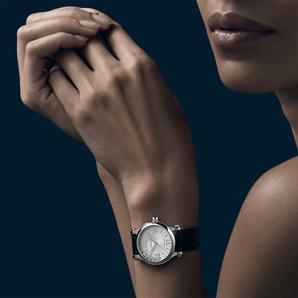 Happy Sport 33mm Silver Dial Automatic Strap Watch
