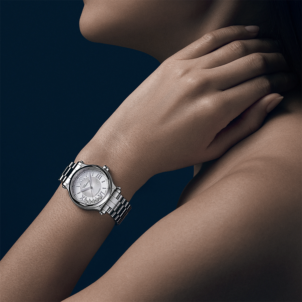 Happy Sport 33mm Steel Automatic Ladies Bracelet Watch