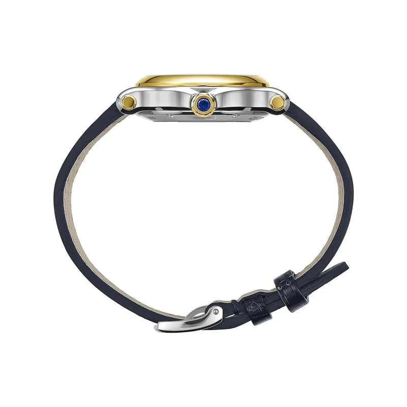 Chopard Happy Sport 33mm Silver Dial Automatic Watch Dark Blue Strap - Berry's Jewellers