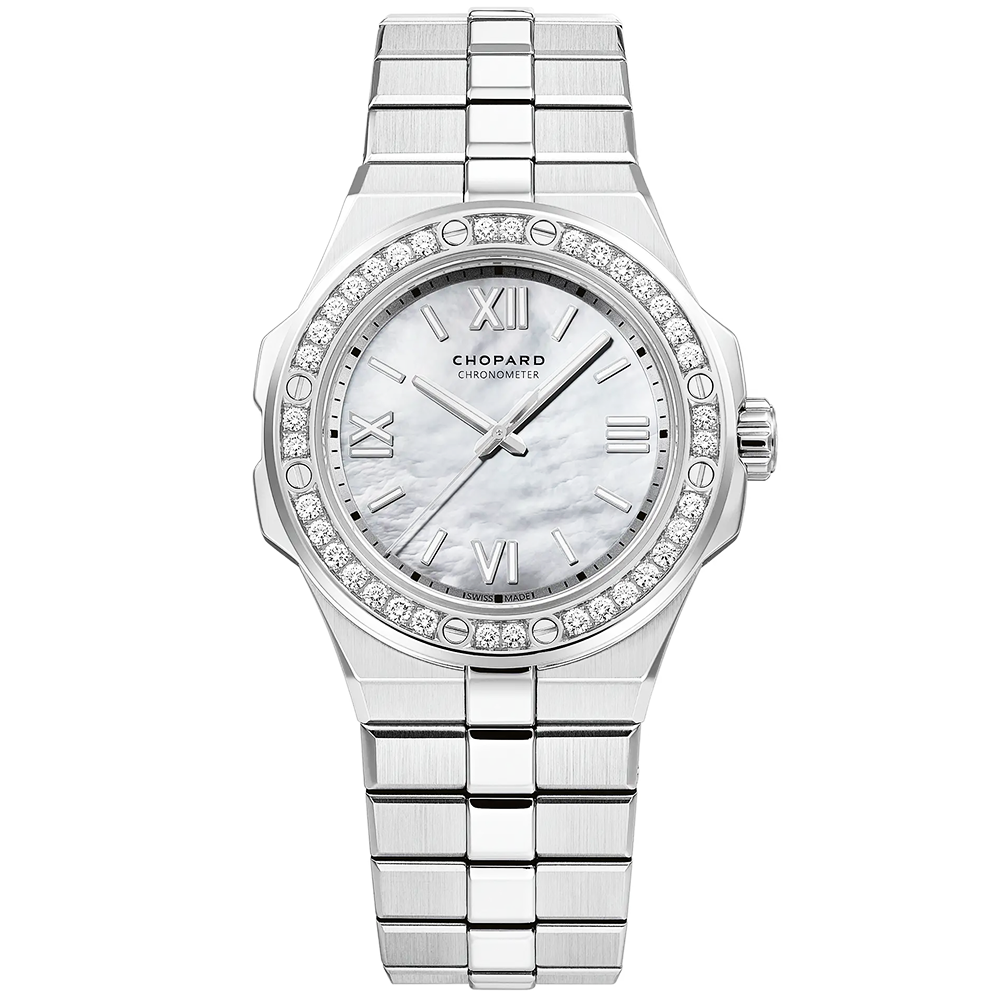 Alpine Eagle 36mm Mother of Pearl Diamond Set Automatic Watch