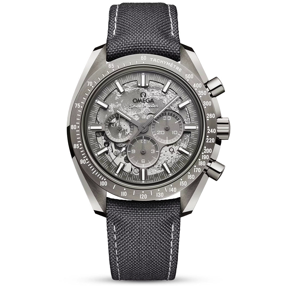 OMEGA Speedmaster "Grey Side of the Moon" Ceramic Fabric Strap Watch - Berry's Jewellers
