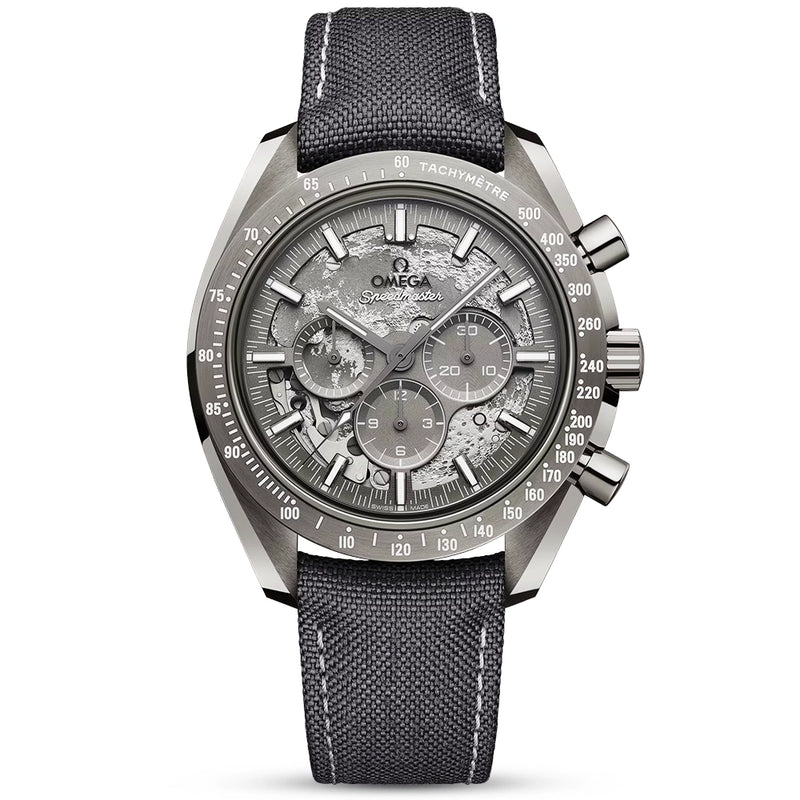 OMEGA Speedmaster "Grey Side of the Moon" Ceramic Fabric Strap Watch - Berry's Jewellers