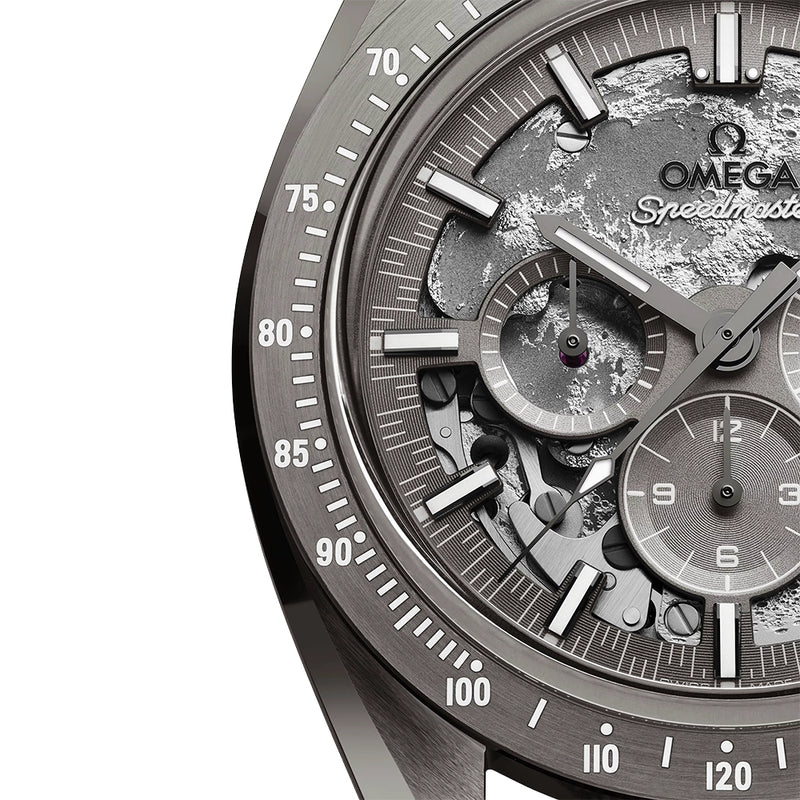 OMEGA Speedmaster "Grey Side of the Moon" Ceramic Fabric Strap Watch - Berry's Jewellers