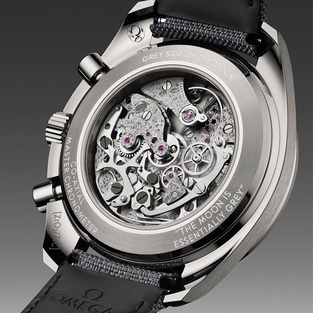 OMEGA Speedmaster "Grey Side of the Moon" Ceramic Fabric Strap Watch - Berry's Jewellers