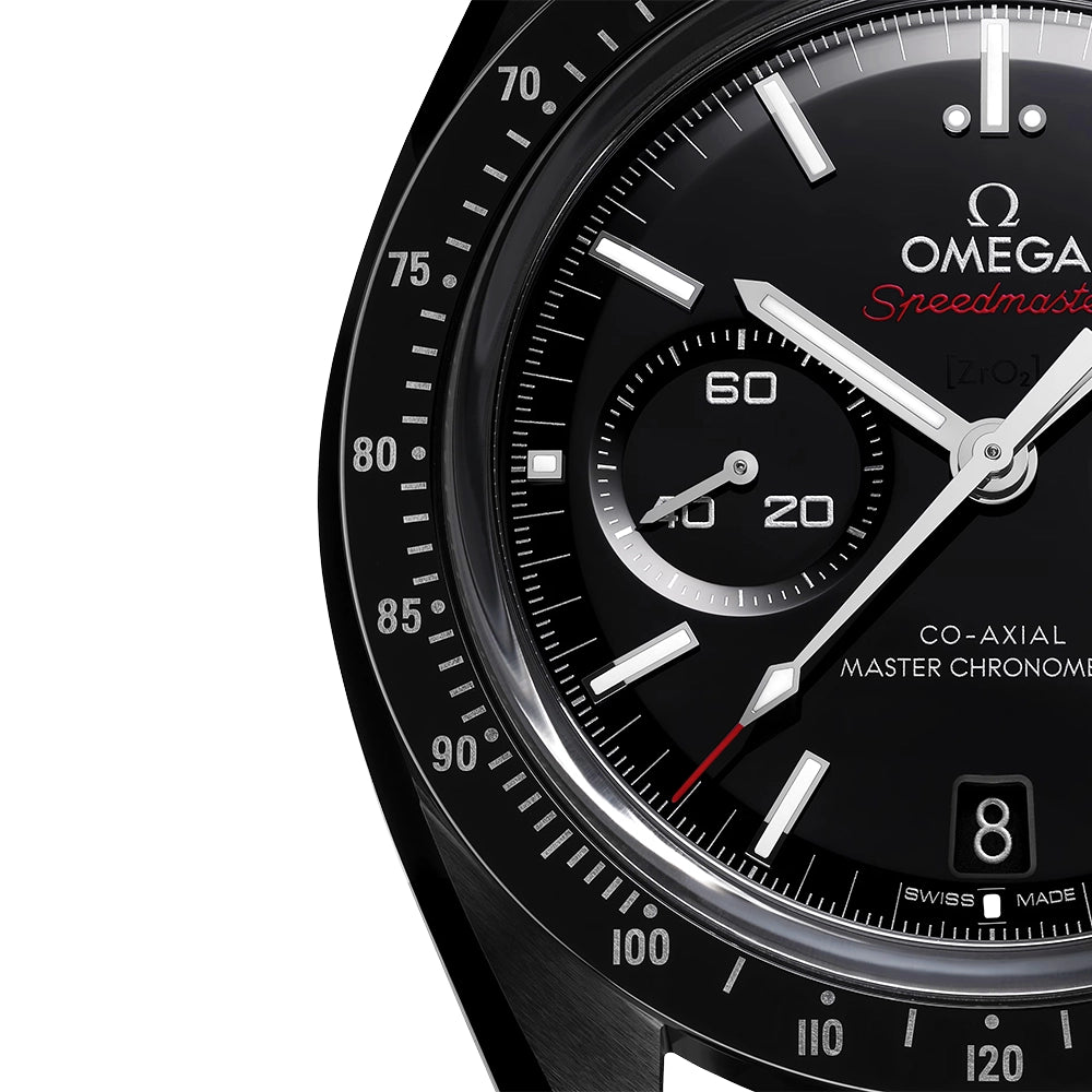 OMEGA Speedmaster "Dark Side of the Moon" Black Ceramic Fabric Strap Watch - Berry's Jewellers
