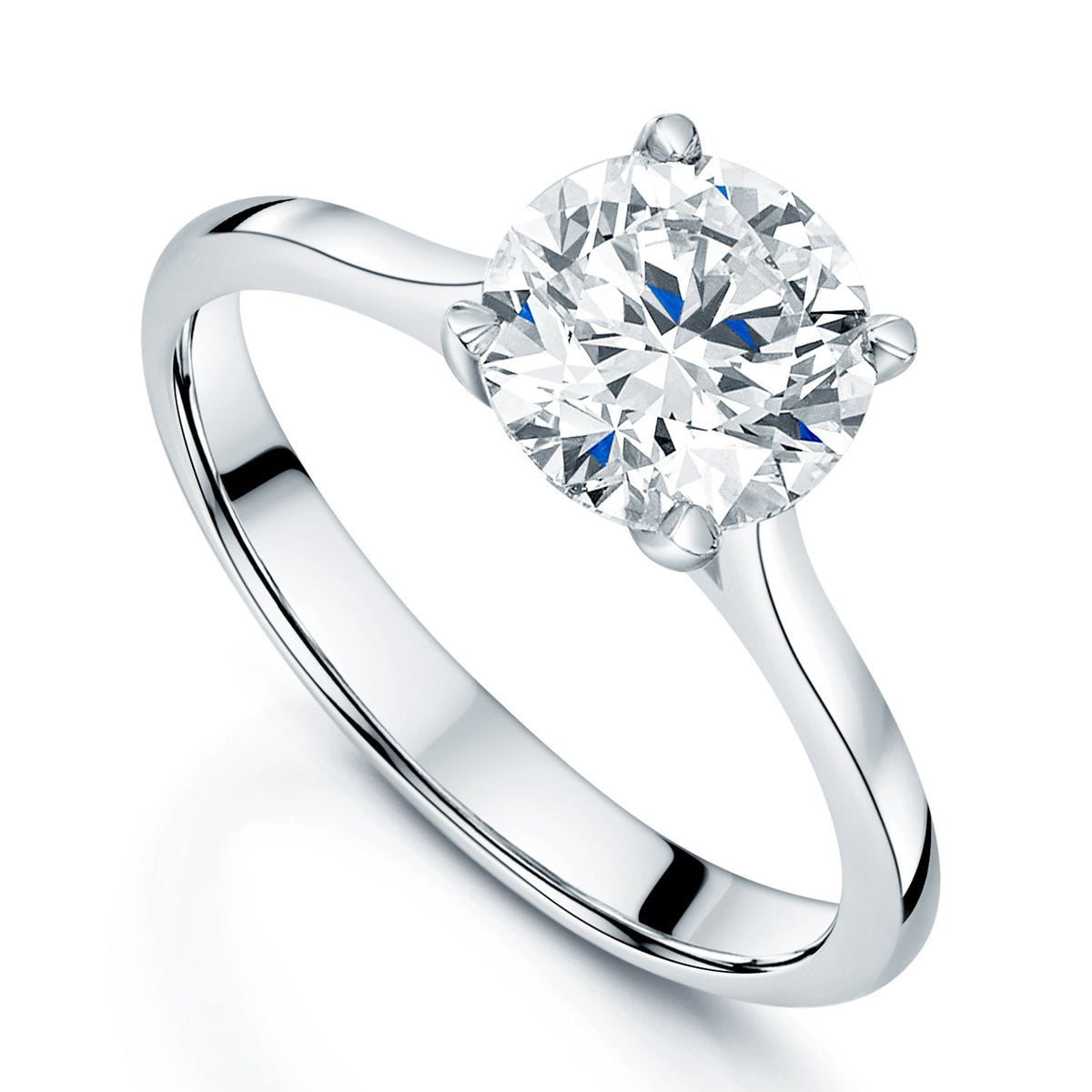 Berry's Platinum Round Brilliant Diamond Solitaire Engagement Ring - Berry's Jewellers