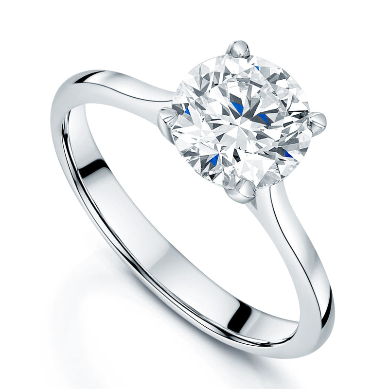 Berry's Platinum Round Brilliant Diamond Solitaire Engagement Ring - Berry's Jewellers