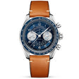 OMEGA Speedmaster Chronoscope 43mm Blue Dial Mens Leather Strap Watch - Berry's Jewellers