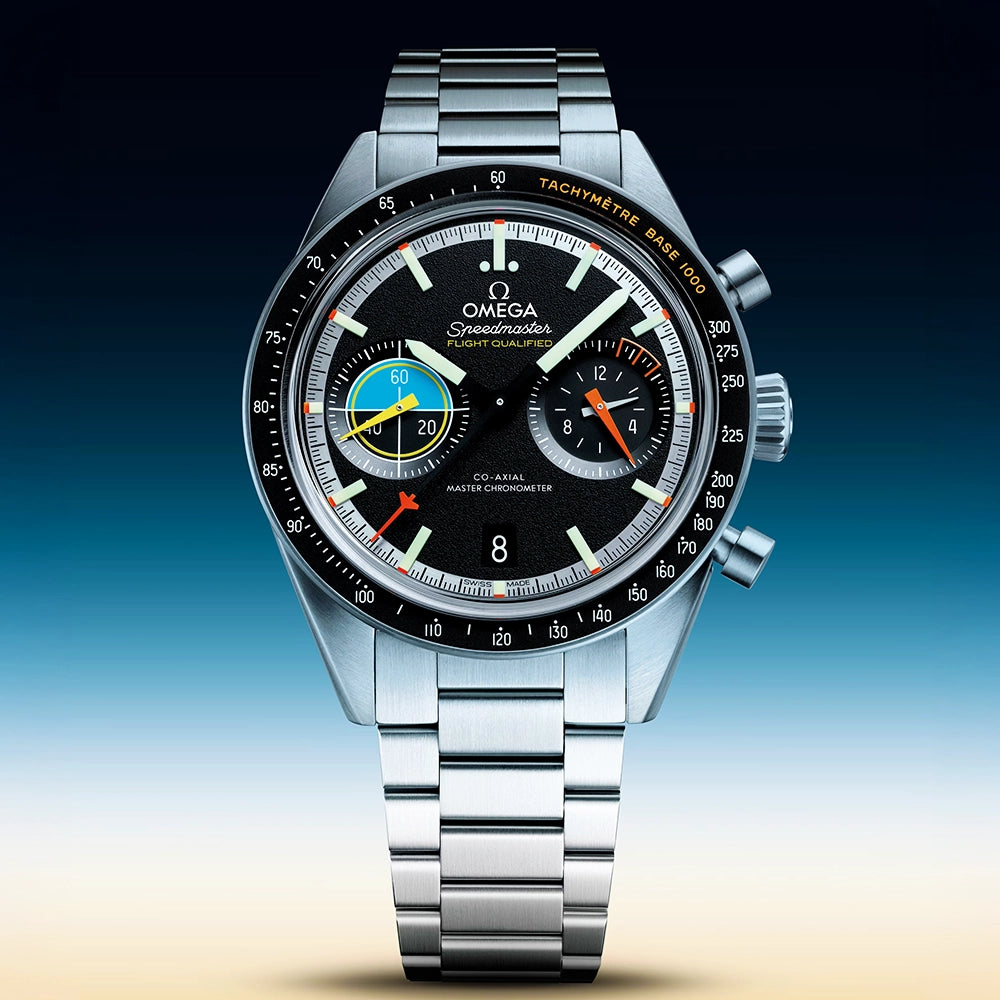 OMEGA Speedmaster Pilot 40.85mm Black Dial Mens Bracelet Watch - Berry's Jewellers