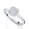 Berry's Platinum GIA Certificated Cushion Cut Diamond Halo Ring - Berry's Jewellers