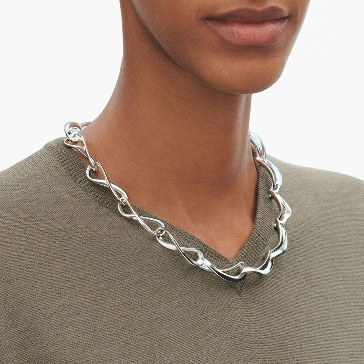 Georg Jensen Infinity Sterling Silver Necklace - Berry's Jewellers