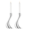 Georg Jensen Cobra Large Candlesticks Set - Berry's Jewellers