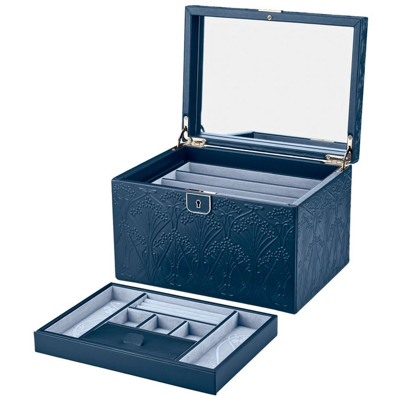 WOLF x Liberty Blue Ianthe Large Jewellery Box