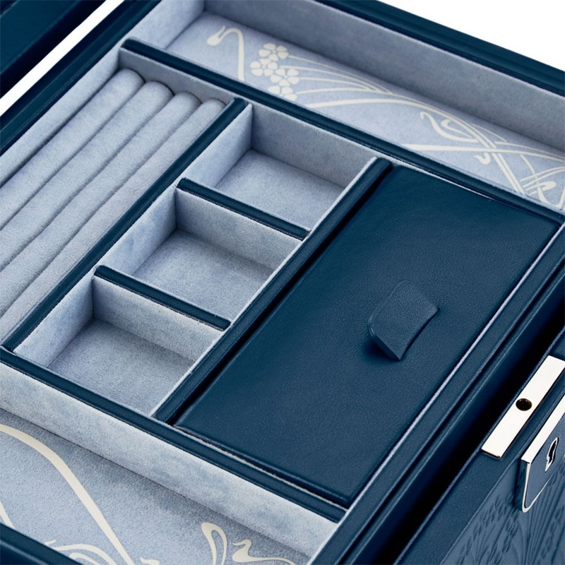 WOLF x Liberty Blue Ianthe Large Jewellery Box