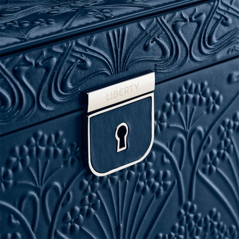 WOLF x Liberty Blue Ianthe Large Jewellery Box