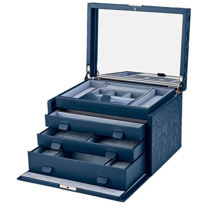 WOLF x Liberty Blue Ianthe Large Jewellery Box