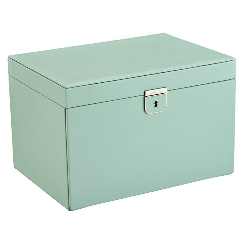 WOLF x Liberty Green Julia Print Large Jewellery Box