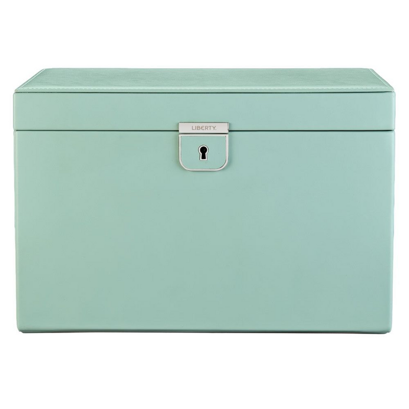 WOLF x Liberty Green Julia Print Large Jewellery Box