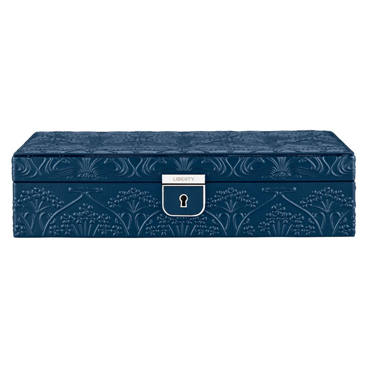 WOLF x Liberty Blue Ianthe Medium Jewellery Box