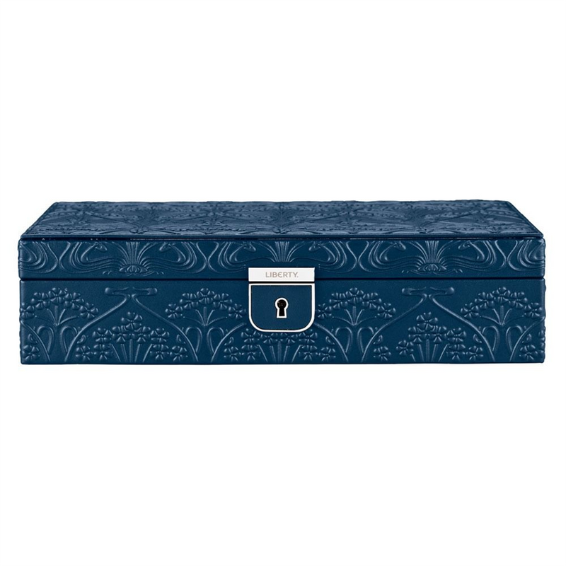 WOLF x Liberty Blue Ianthe Medium Jewellery Box