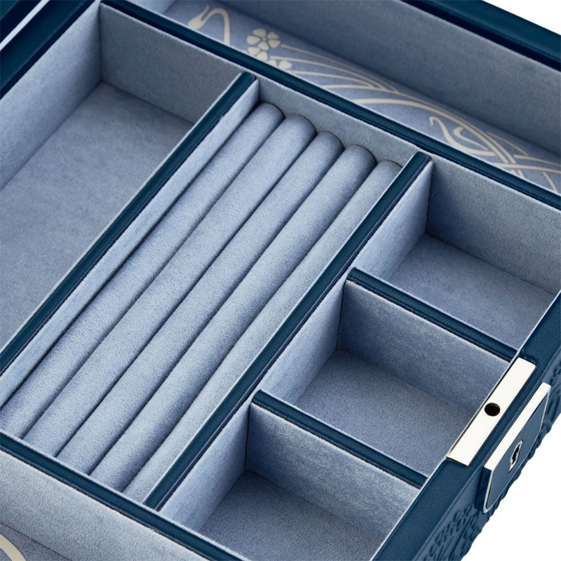 WOLF x Liberty Blue Ianthe Medium Jewellery Box