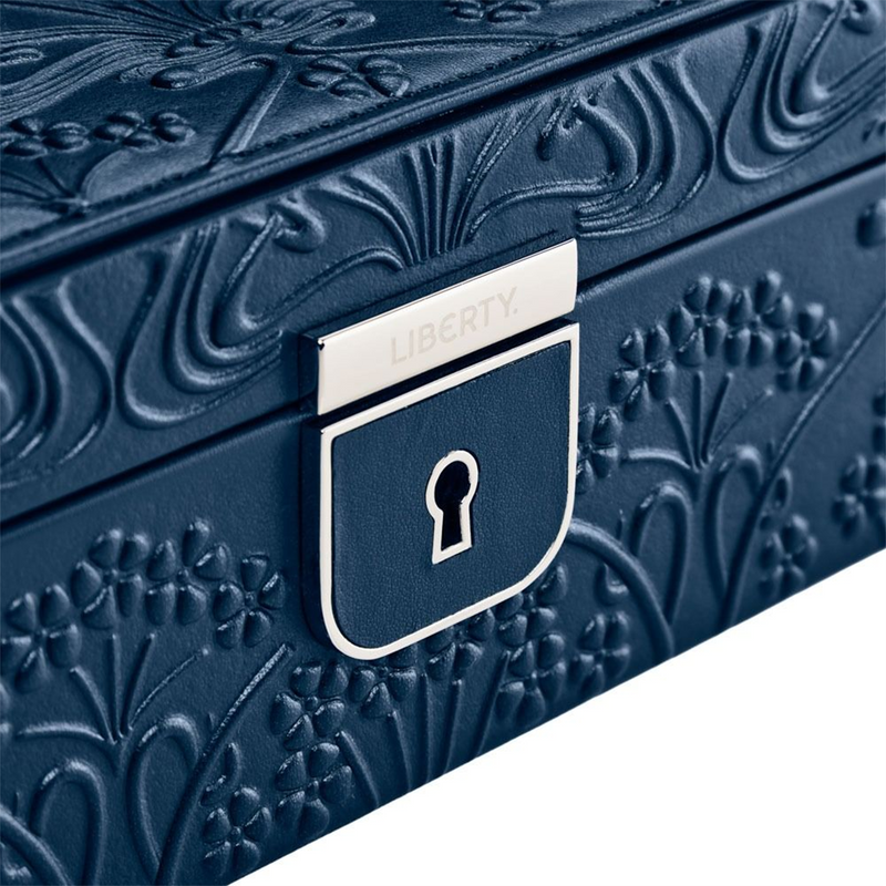 WOLF x Liberty Blue Ianthe Medium Jewellery Box