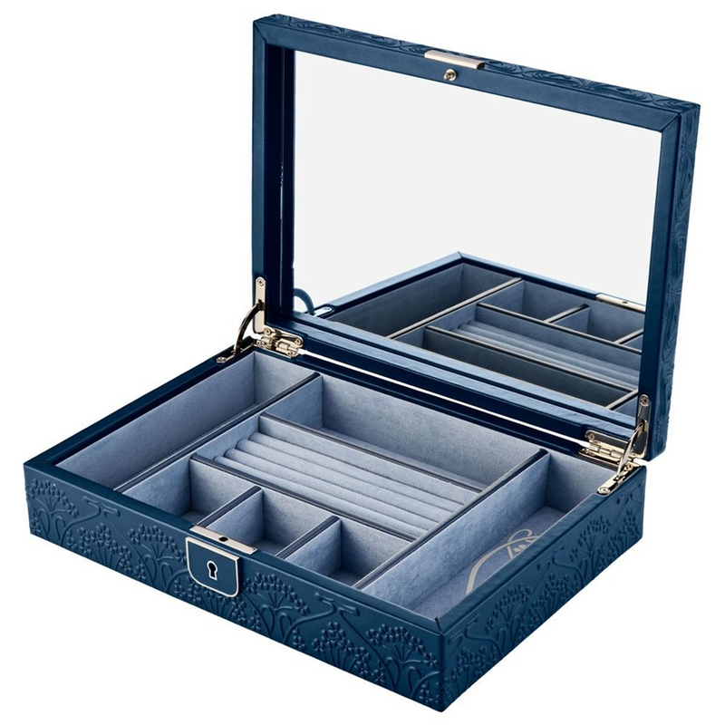 WOLF x Liberty Blue Ianthe Medium Jewellery Box