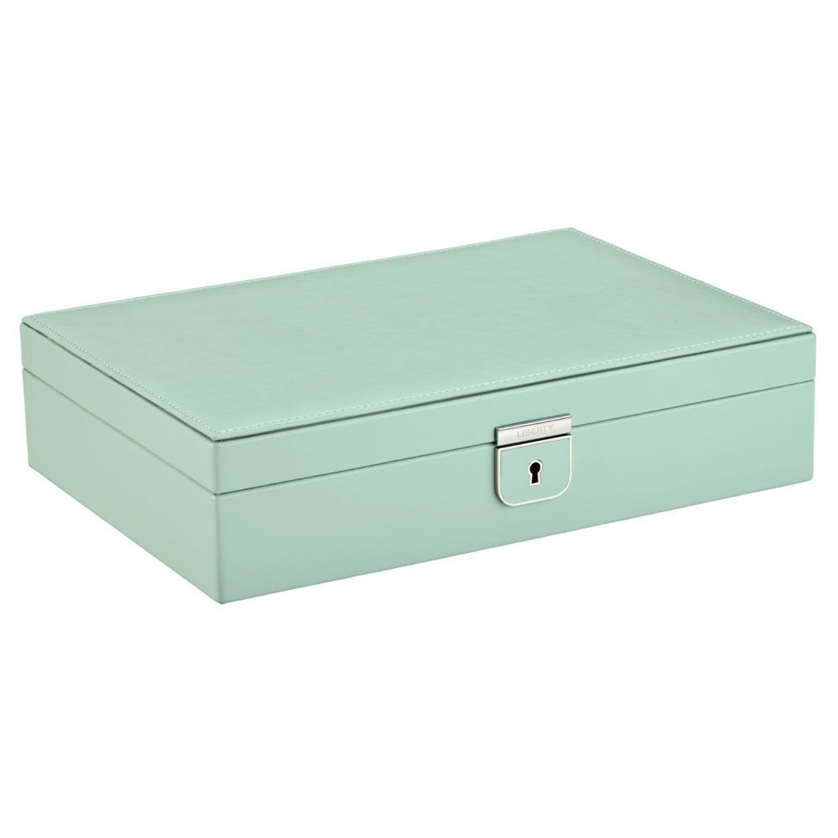 WOLF x Liberty Green Julia Print Medium Jewellery Box