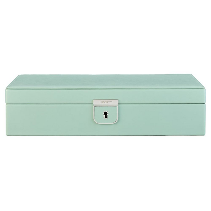 WOLF x Liberty Green Julia Print Medium Jewellery Box