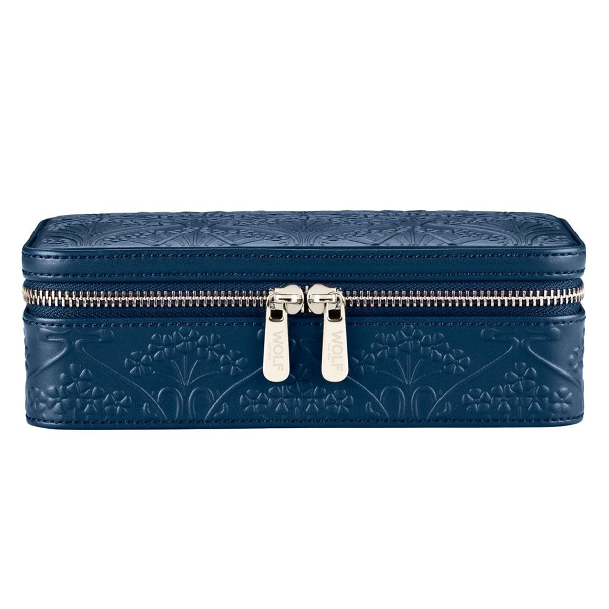 WOLF x Liberty Blue Ianthe Medium Zip Jewellery Case