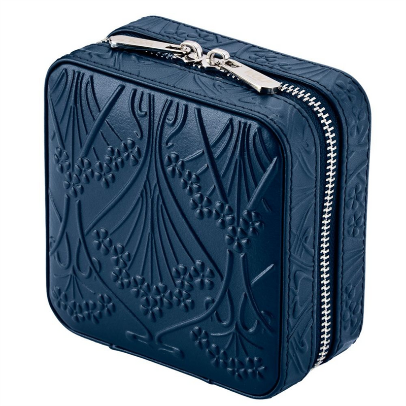 WOLF x Liberty Blue Ianthe Small Zip Jewellery Case