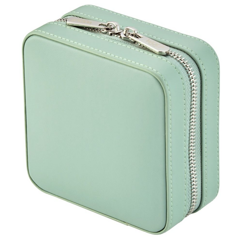 WOLF x Liberty Green Julia Print Small Zip Jewellery Case