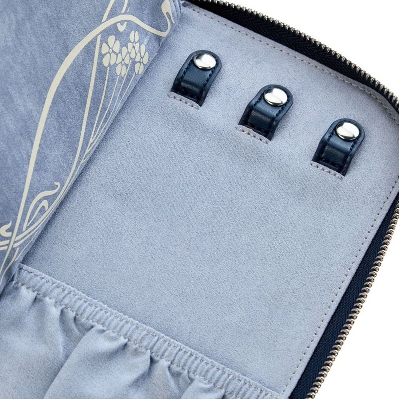 WOLF x Liberty Blue Ianthe Travel Jewellery Portfolio