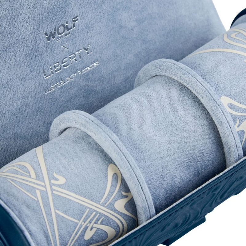 WOLF x Liberty Blue Ianthe Triple Watch Roll
