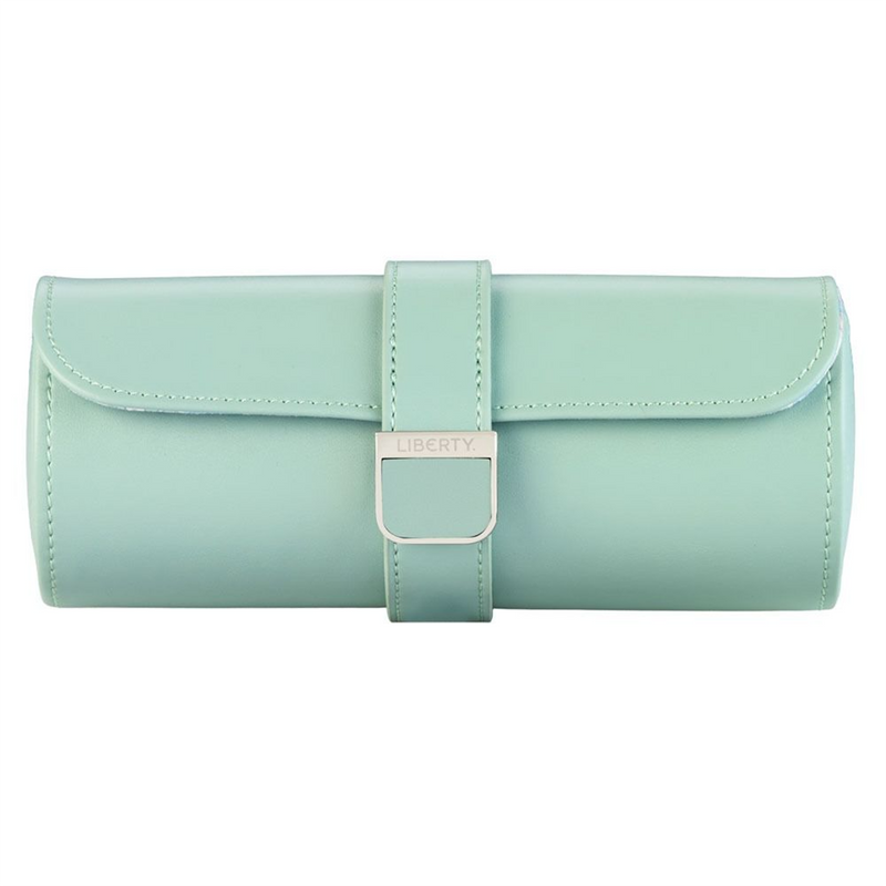 WOLF x Liberty Green Julia Print Triple Watch Roll