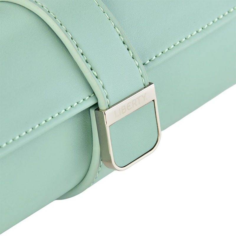 WOLF x Liberty Green Julia Print Triple Watch Roll